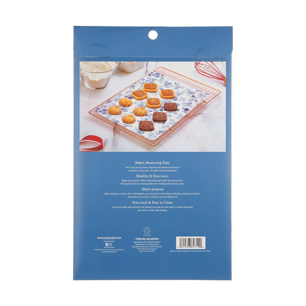 Cook with Color Parchment Paper Sheets, 25 Pieces