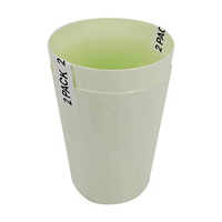 Cool Cream Matte Plastic Short Cup, Pack of
