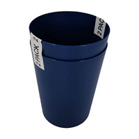 Navy Matte Plastic Short Cup, Pack of 2