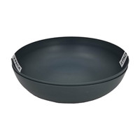Dark Gray Matte Plastic Pasta Bowl, Pack of 2