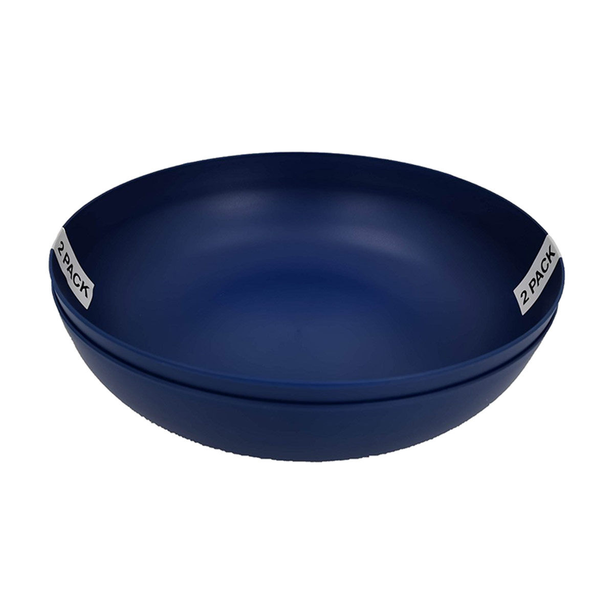 Navy Matte Plastic Pasta Bowl, Pack of 2
