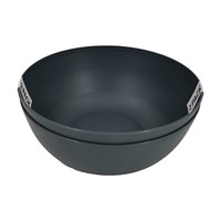 Dark Gray Matte Plastic Dinner Bowl, Pack of 2