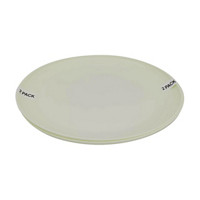 Cool Cream Matte Plastic Dinner Plate, Pack of 2