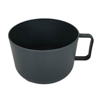 Dark Gray Matte Plastic Mug
