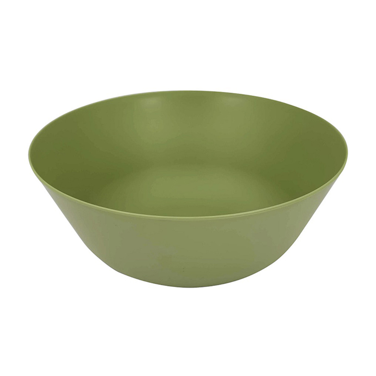 Avocado Matte Plastic Serving Bowl