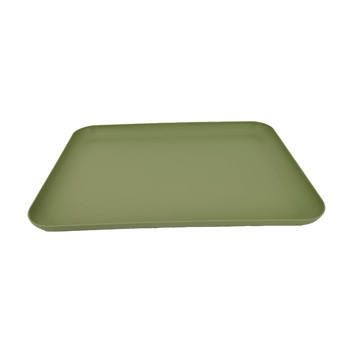 Avocado Matte Plastic Rectangular Platter
