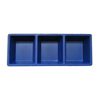 Navy Matte 3 Section Melamine Platter