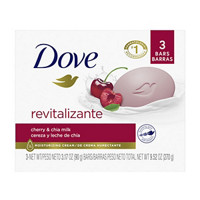Dove Revitalizante Cherry & Chia Milk Bar Soap, 3.17 oz, 3 ct