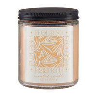 Scented Candle Jar, Flourish, 6.5 oz