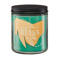 Scented Candle, Citrus & Basil Bliss, 6.5 oz