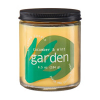 Scented Candle, Cucumber & Mint Garden, 6.5 oz