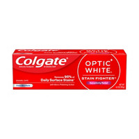 Colgate Optic White Stain Fighter Sensitivity Relief Toothpaste, Clean Mint, 4.2 oz