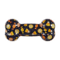 Halloween Plush Bone Dog Toy, Assorted