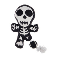 Halloween Plush Skeleton Dog Toy, 12 Inches