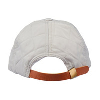 Quilted Baseball Cap, Gray