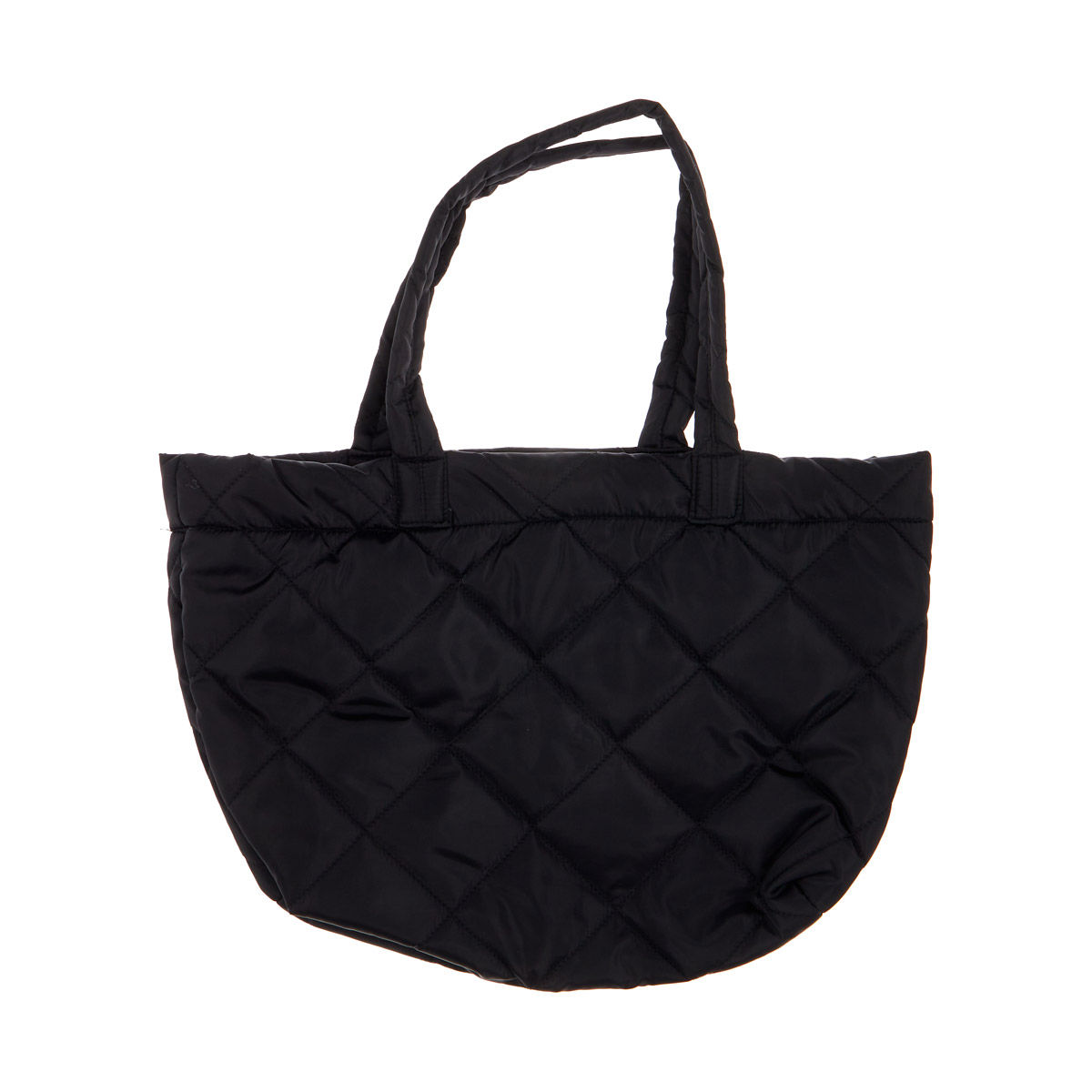 Quilted Clear Purse Black main image 1