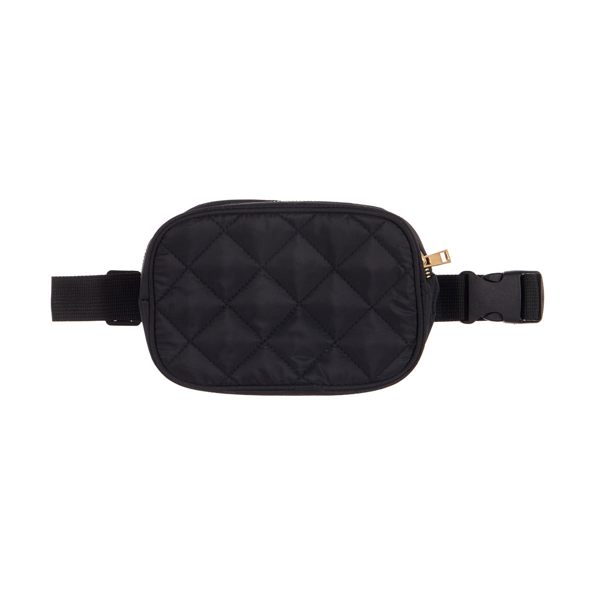 Quilted Fanny Pack Black