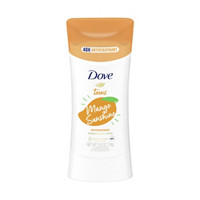 Dove Teens Antiperspirant Deodorant Stick, Mango Sunshine, 2.6