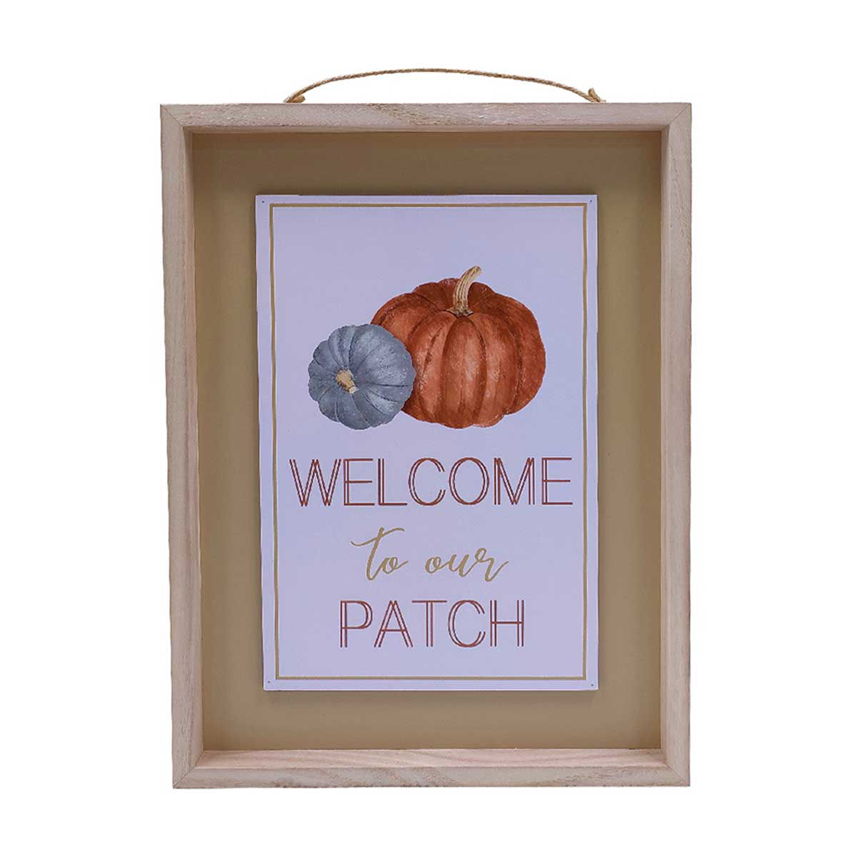 ‘Welcome To Our Patch’ Wooden Word Sign Wall Décor