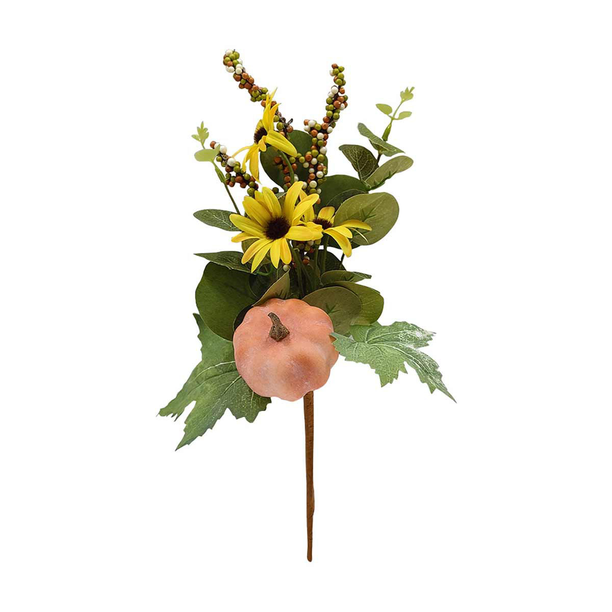 Harvest Pumpkin Floral Pick