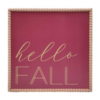 'Hello Fall' Framed Art