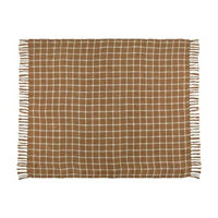 Plaid Pattern Woven Throw, 50 in x 60 in