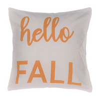 &#x27;Hello Fall&#x27; Decorative Pillow, 18 in x 18