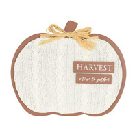 Harvest Pumpkin Plaque