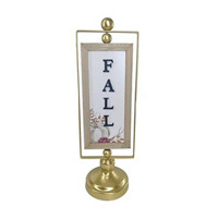 Decorative 'Fall' Tabletop Spinning Sign