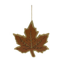 Wooden Hanging Leaf Ornament