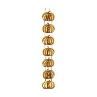 'Welcome' Pumpkin Hanging Decoration