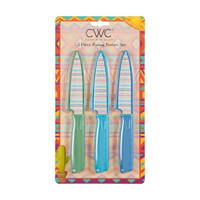 Cook with Color Paring Knife Set, 3 Pack