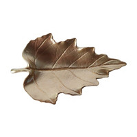 Polyresin Metallic Leaf Decoration, Gold