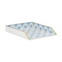 Paper Tray, Blue & White