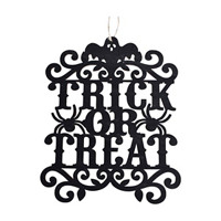 'Trick Or Treat' Halloween Wall Sign