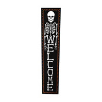 'Welcome' Halloween Porch Leaner with Hanging Loop & Easel Stand