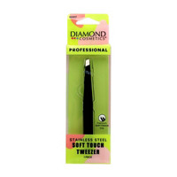 Diamond Cosmetics Soft Touch Tweezer, Stainless Steel