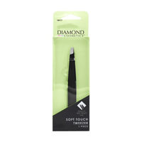 Diamond Cosmetics Soft Touch Tweezer, Stainless Steel