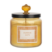 Pumpkin Oats Scented Candle Glass Jar, 12 oz