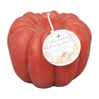 Unscented Pumpkin Shaped Candle, 14.5 oz