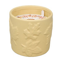Scented Ceramic Candle, Yellow, 17 oz