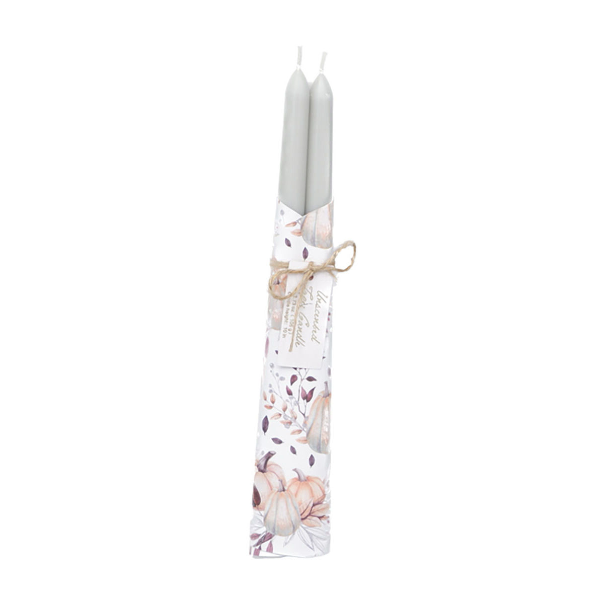 Unscented Taper Candles, Pack of 2