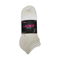 Ladies' Low Cut Socks, 3 Color, 12 pk