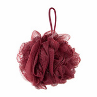 Bath Loofah Sponge, Burgundy