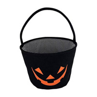 Halloween Fabric Storage Basket, Black