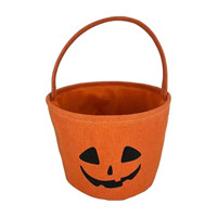 Halloween Fabric Storage Basket, Orange