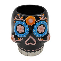 Halloween Decorative Colorful 3D Face Ceramic Planter