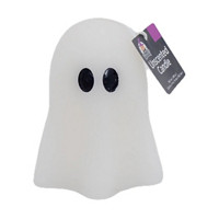 Happy Halloween Ghost Shaped Unscented Candle, 10.3 oz