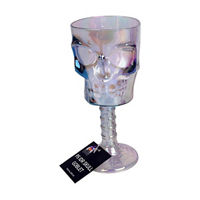 Happy Halloween Iridescent Skull Goblet, 11.84 fl. oz