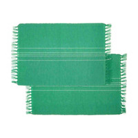Woven Striped Placemat, Green